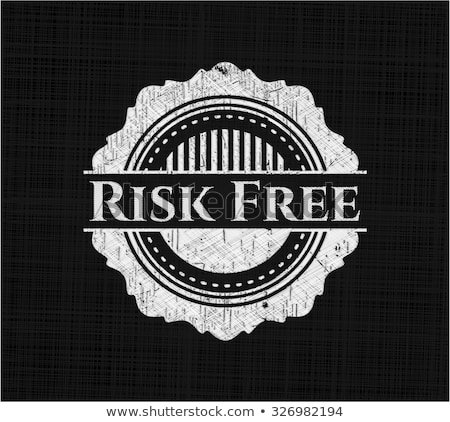 Stock foto: Risk Free Guarantee Chalk Illustration