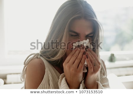 Сток-фото: Woman With Hay Fever