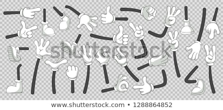 Stock photo: Gesture By A Hand In A Bottom