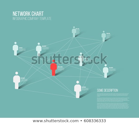 Сток-фото: Minimalist Hierarchy 3d Chart