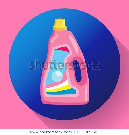 Stockfoto: Vector Cartoon Washing Powder Laundry Powder Package Design Flat Style