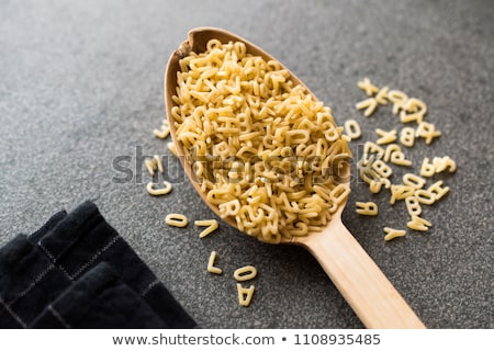 [[stock_photo]]: Uncooked Alphabet Pasta