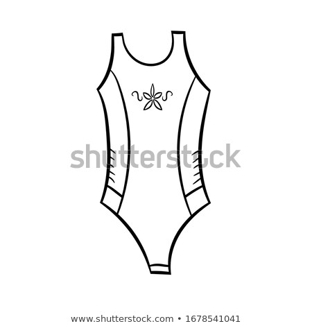 Foto stock: Women S Swimsuit Vector Women Beach Clothes Summer Beach Swimsuit Isolated Flat Illustration