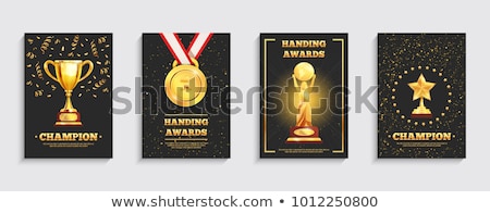 Сток-фото: Championship Awards Ceremony Banners Set