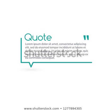 Stock photo: Innovative Vector Quotation Template In Quotes Creative Vector Banner Illustration With A Quote In