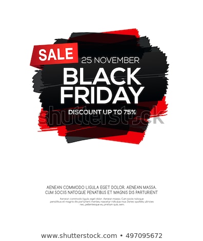 Foto d'archivio: Abstract Black Friday Ink Splash Background