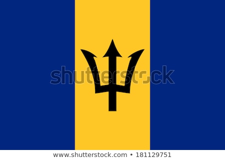 ストックフォト: Barbados Flag Vector Illustration