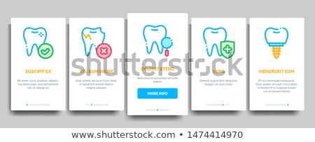 Сток-фото: Stomatology Collection Vector Onboarding