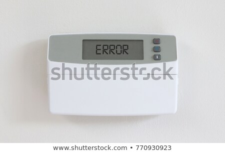 Foto stock: Vintage Digital Thermostat - Covert In Dust - Error