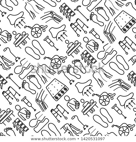 Сток-фото: Mattress Orthopedic Seamless Pattern Vector