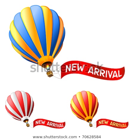 Hot Air Balloon And Swirls Stock photo © Kraska