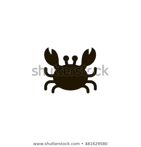 Foto stock: Crab Vector Icon Illustration