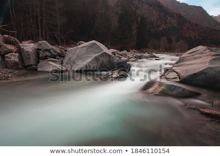 Foto stock: Flowing River Long Exposure