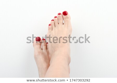 Сток-фото: Female Feet Isolated On White Background