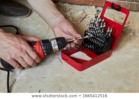 ストックフォト: Set Of Metal Drill Bits