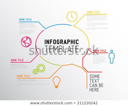 Foto d'archivio: Infographic Timeline Report Template Made From Speech Bubbles