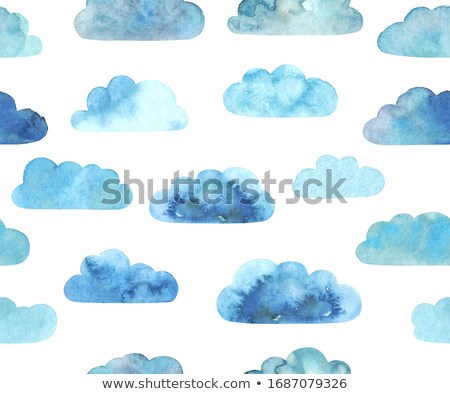 ストックフォト: Watercolor Cloud Pattern