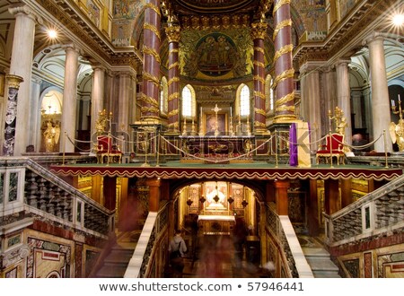 Сток-фото: Basilica Santa Maria Maggiore - Rome - Inside