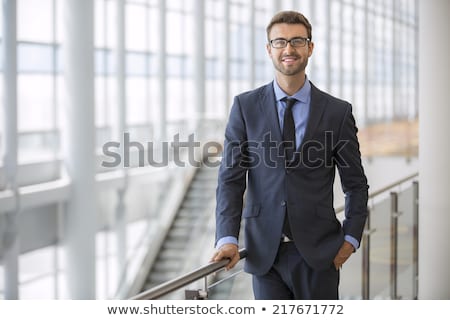 Сток-фото: Business Man Looking Camera