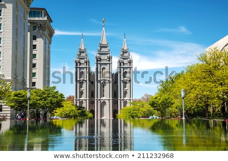 Stockfoto: Mormons Temple In Salt Lake City Ut