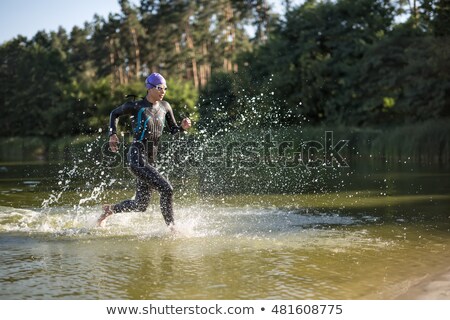 [[stock_photo]]: Girl In The Swimrun Suit Outdoors