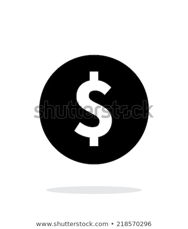 Zdjęcia stock: Dollar Sign Isolated Flat Icon On A White Background