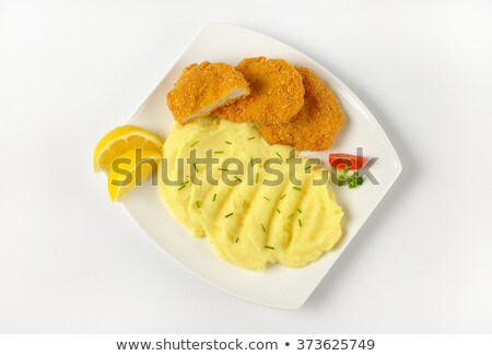 Сток-фото: Mashed Potatoes And Turkey Nuggets