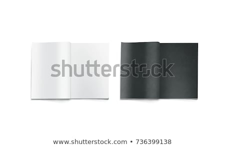 Stock photo: Black Pages Inside Of Journal Magazine