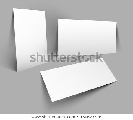 Stock fotó: Blank Leaflet And White Envelope 3d Rendering
