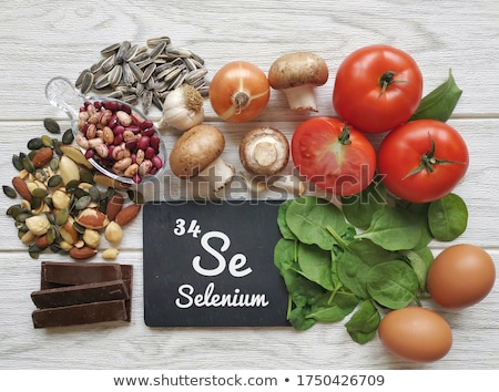 Stock fotó: Healthy Product Sources Of Selenium