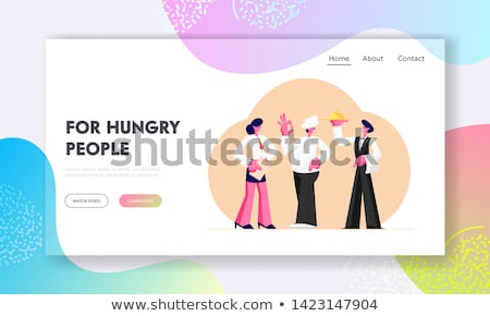 Stok fotoğraf: Hospitality Management Concept Landing Page