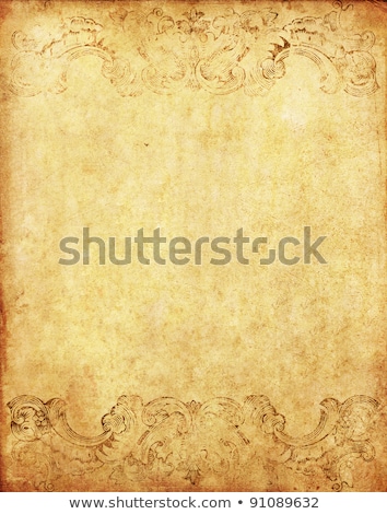 Foto stock: Grunge Vintage Background With Old Floral Ornament