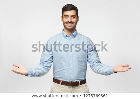 Stok fotoğraf: Portrait Of A Businessman With Arms Open