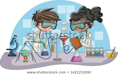 Zdjęcia stock: Chemistry Student In The Classroom