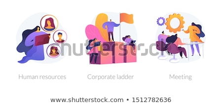 Stockfoto: The Head And Subordinates