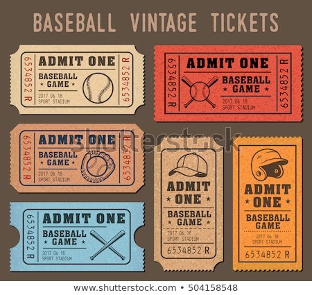 Stockfoto: Vintage Baseball Set