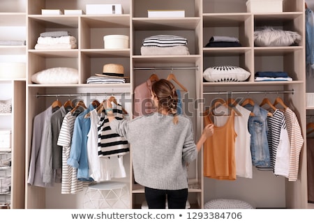 Foto stock: Clothes In Closet