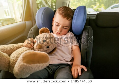 Stock photo: Little Baby Boy Sleeping In Car Seat