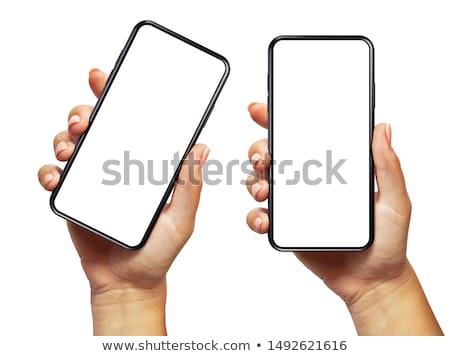 Foto d'archivio: Female Hands On White Background