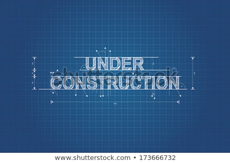 [[stock_photo]]: Under Construction Blueprint Technical Drawing Scribble Style