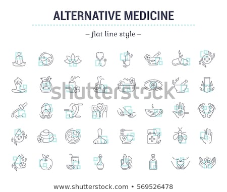 Zdjęcia stock: Alternative Medicine Icon Flat Design