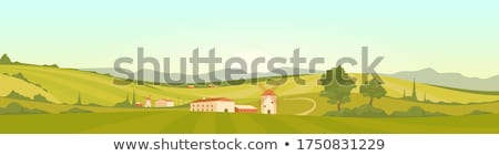 Foto stock: Fields In Tuscany