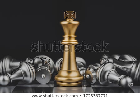 Foto stock: Chess Kings On Dark