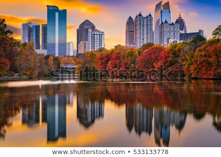 Stock fotó: Lake Clara Meer In Piedmont Park Atlanta