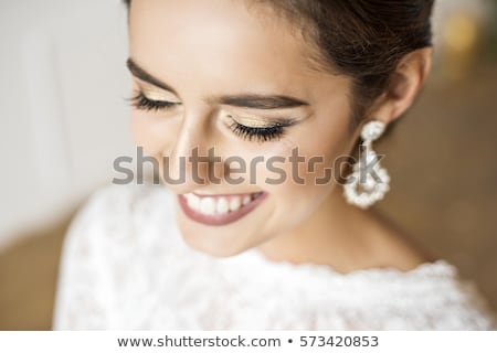 Stockfoto: Happy Beautiful Bride Smiling