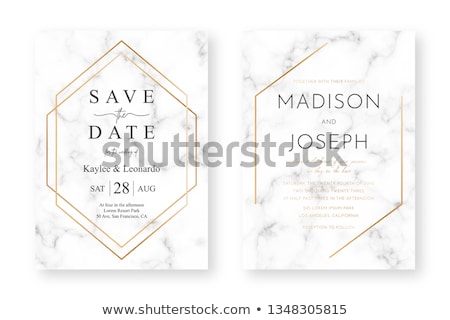 Foto stock: Elegant Premium Golden Banner Cards Invitation Set