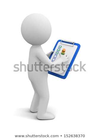 Foto stock: Service - Text On Clipboard 3d