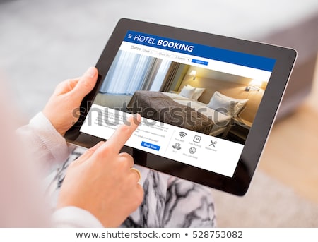 Stock fotó: Online Hotel Booking App