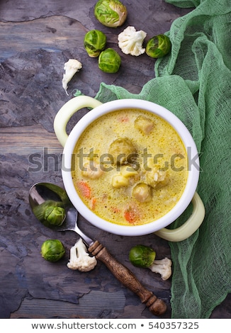 Stock fotó: Brussels Sprouts Cream Soup