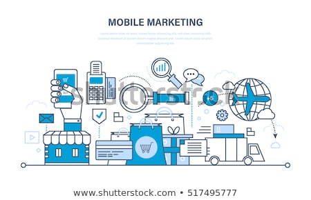 ストックフォト: Analyze Of Internet Shopping Process Purchasing And Delivery